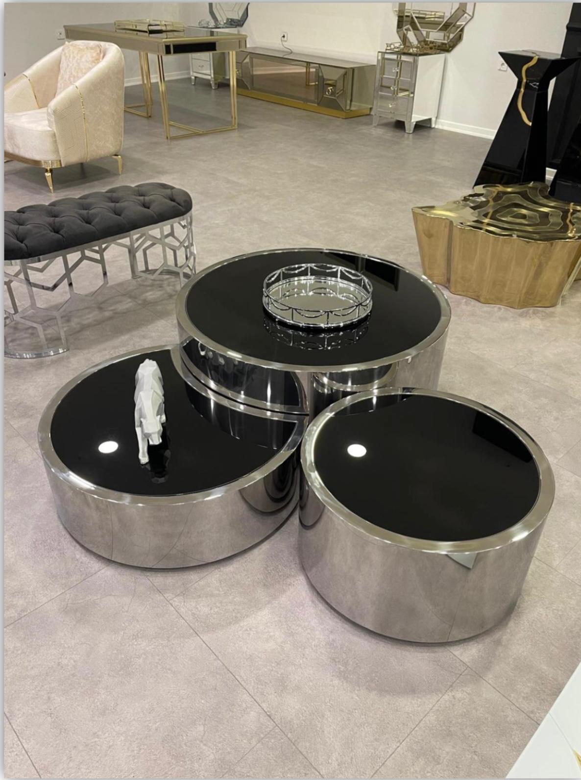 TİTANYUM ÇELİK KAPLAMA ORTA SEHPA